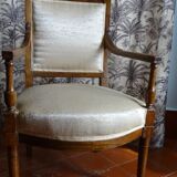 Paire de fauteuils époque Directoire en merisier
