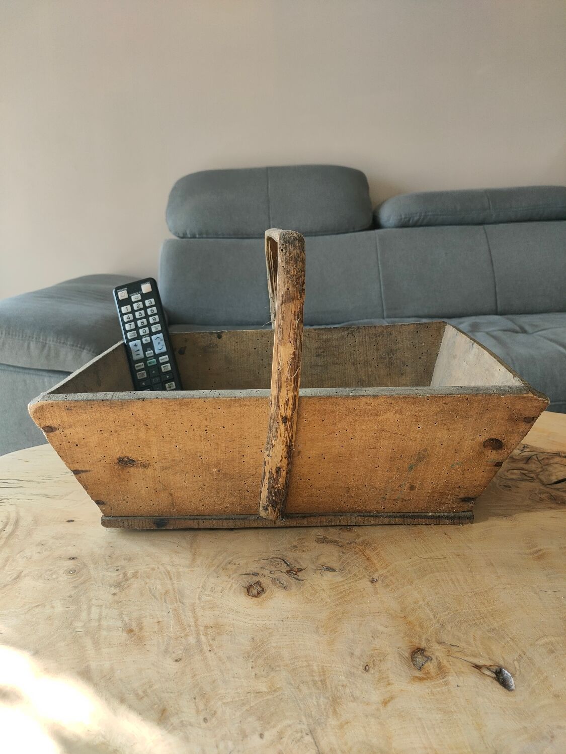 Old wooden basket