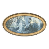 Art Nouveau artist, Holy Family, print, framed
