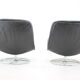 1970s pair of peem leather lounge chairs, finland