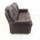 1970s Three-Seat Leather Sofa/ Bed, Czechoslovakia