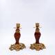 Pair of Napoleon III style gilt bronze Candle Holders