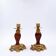 Pair of Napoleon III style gilt bronze Candle Holders