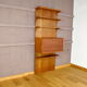 Wall system writing desk Poul Cadovius in teak 1960
