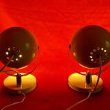 Pair of Eye Ball lamps, Space Age, 70s