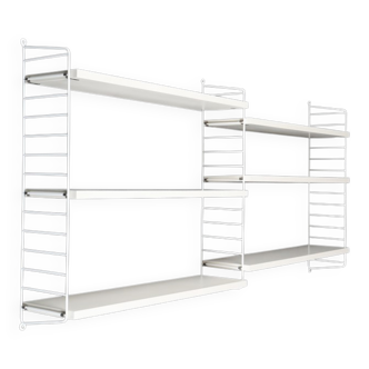 Original String shelf / Kajsa & Nisse Strinning / mid-century modern design / white / 75x160x20cm