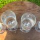 Vintage set of 6 floral champagne flutes