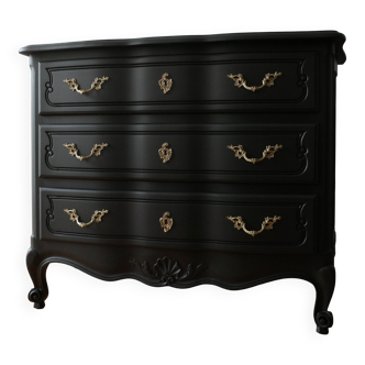 Commode vintage noire
