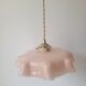 Suspension en opaline rose