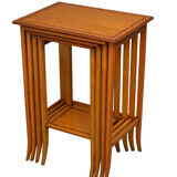 Quatuor de tables en bois de satin de l'époque édouardienne