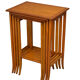 Edwardian satinwood quartetto nest of tables