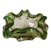 Pocket Video/Bullicante Ashtray Murano. Made of Art Glass. Diameter 19 cm.