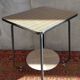 Vintage metal and vinyl dessert table