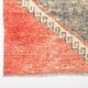 Tapis de couloir tribal vintage rouge
