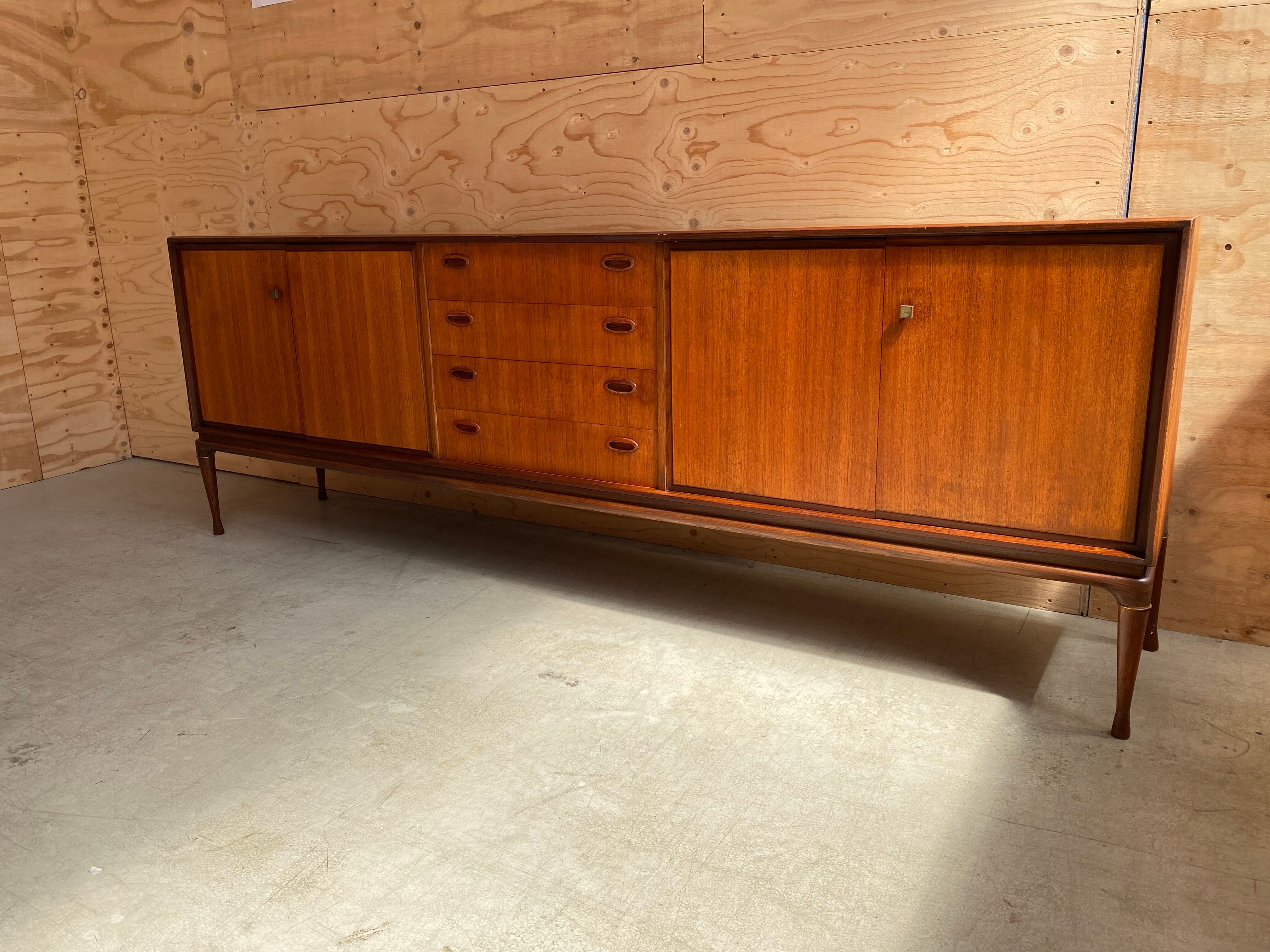 Vintage Scandinavian Danish teak sideboard, 1960s