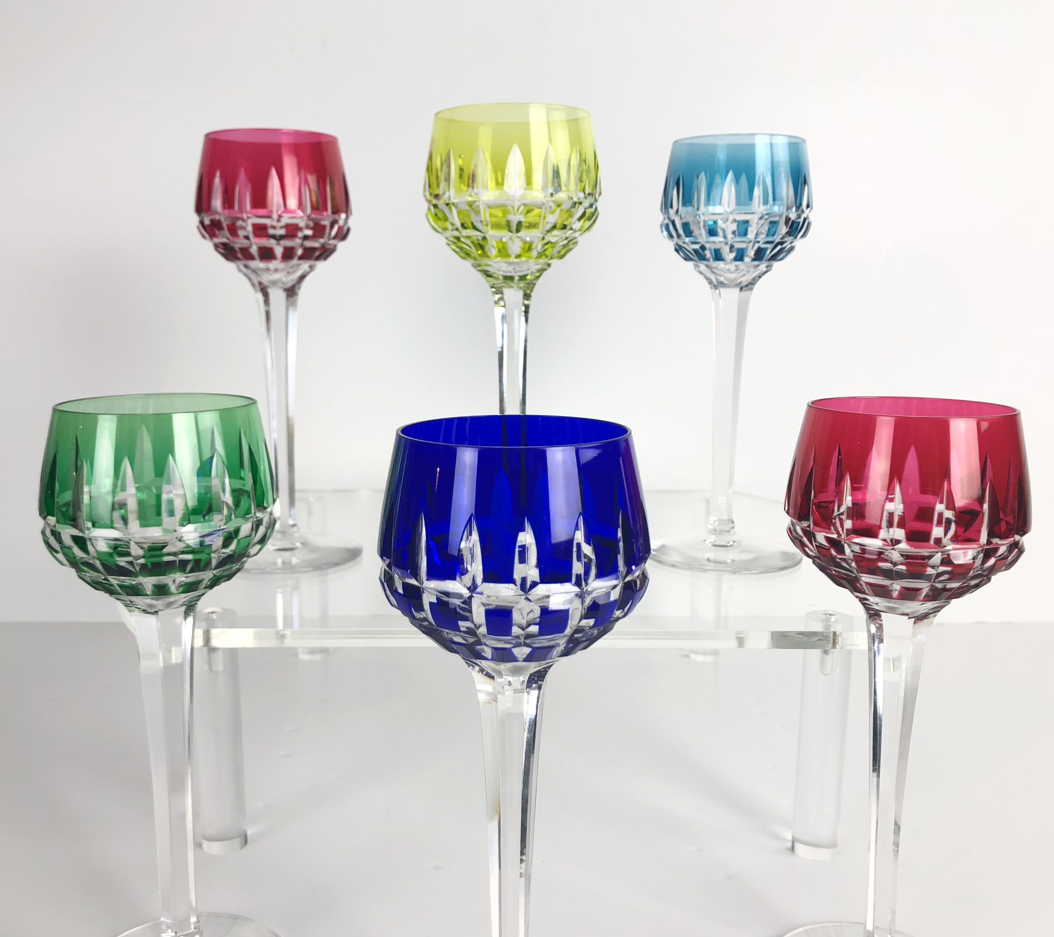Set of 6 Saint Louis wine glasses