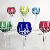 Set of 6 Saint Louis wine glasses