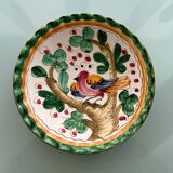 Artisanal plate with bird decor