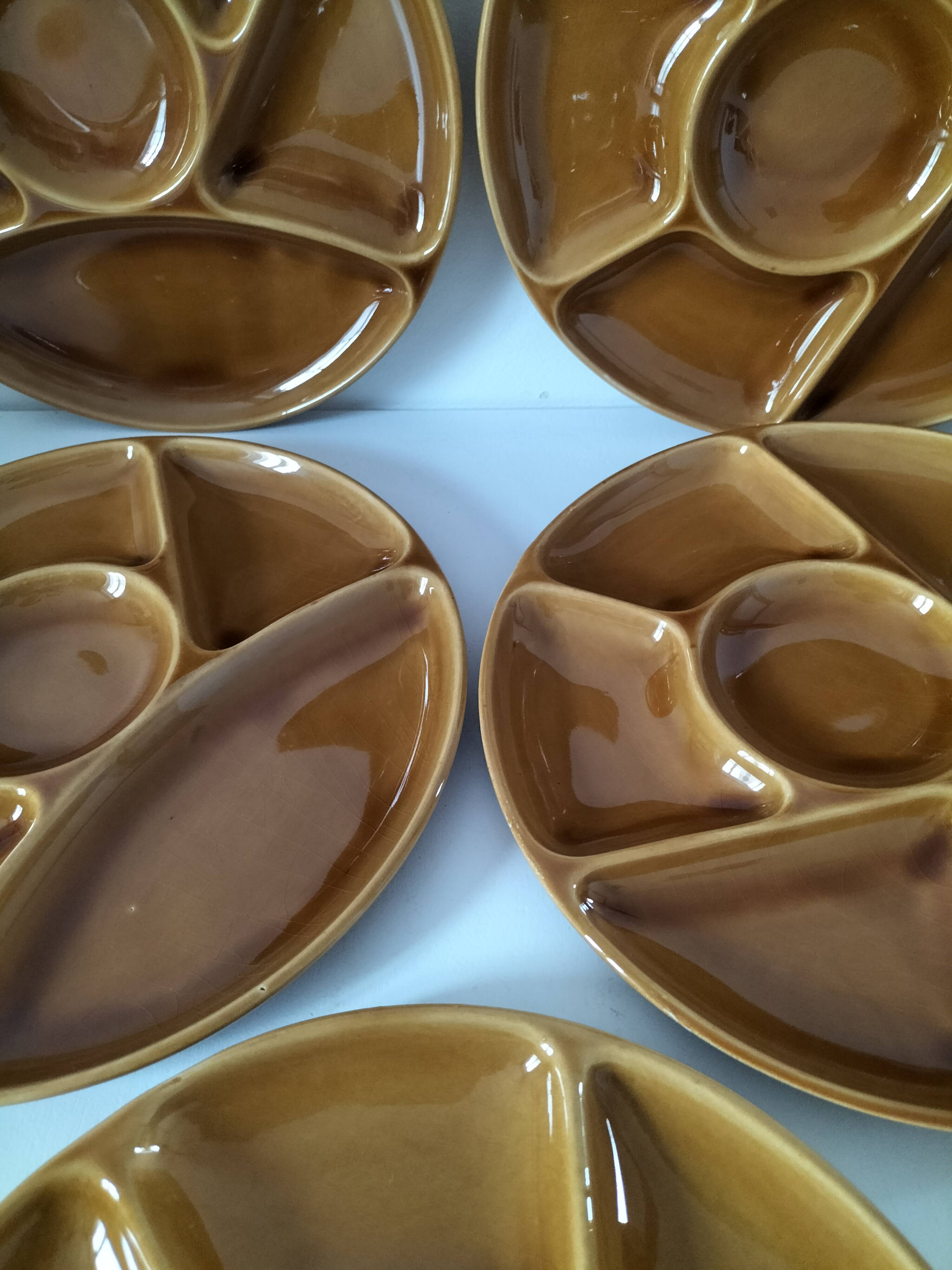 Gien France Compartment Plates