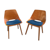 Pierre Guariche edition Steiner barrel chairs