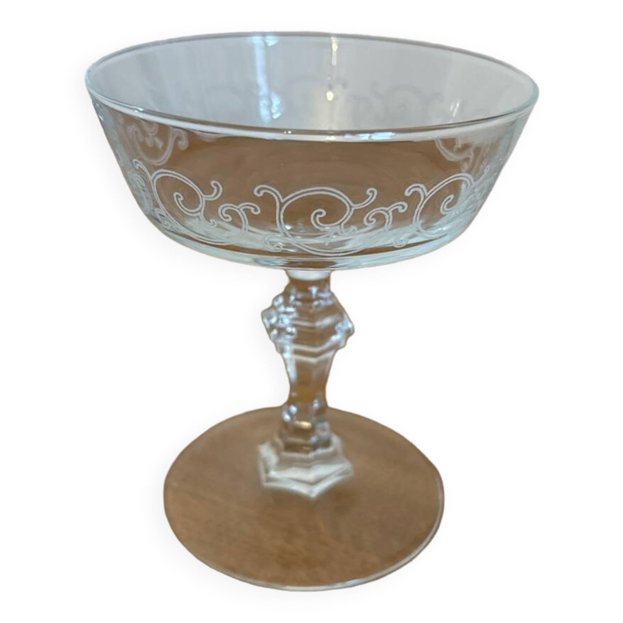 Crystal champagne glass