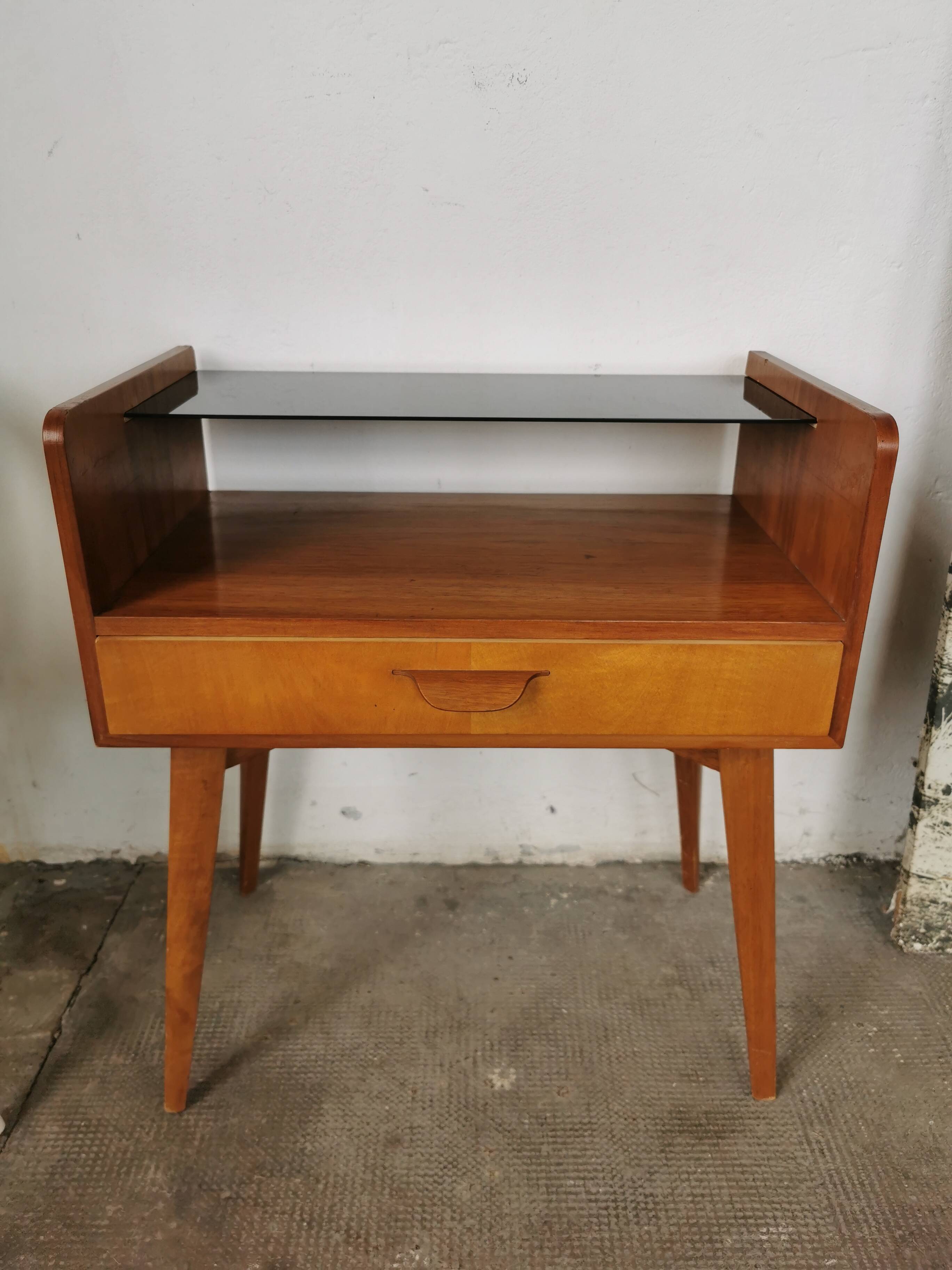 Bedside table, vintage side table 1960