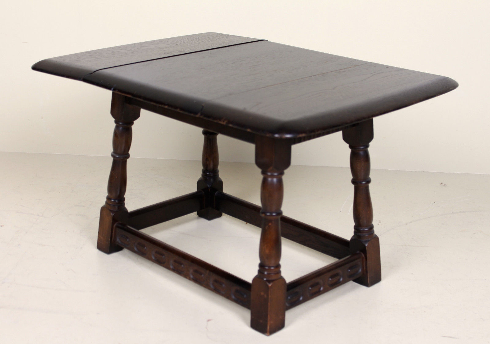 Antique vintage oak side table