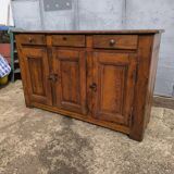 Buffet parisien vintage rustique 3 portes 3 tiroirs