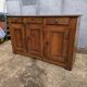 Vintage rustic Parisian sideboard with 3 doors and 3 drawers