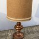 Copper lamp and fabric lampshade from the 70s