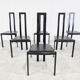 Chaises de salle à manger vintage postmodernes, années 1980