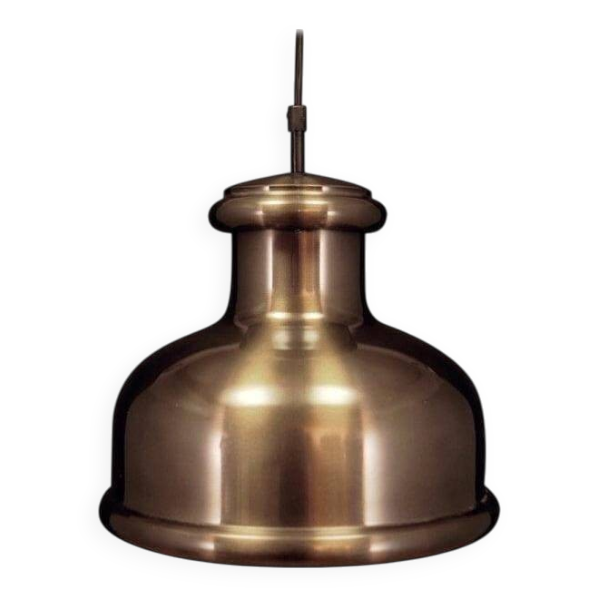 Lampe à suspension, design danois, années 1970, fabricant : Holmegaard