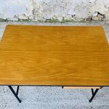 Vintage metal and formica desk with 2 drawers, circa 60's