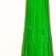Italian carafe Empoli in iridescent green with diamond pattern.