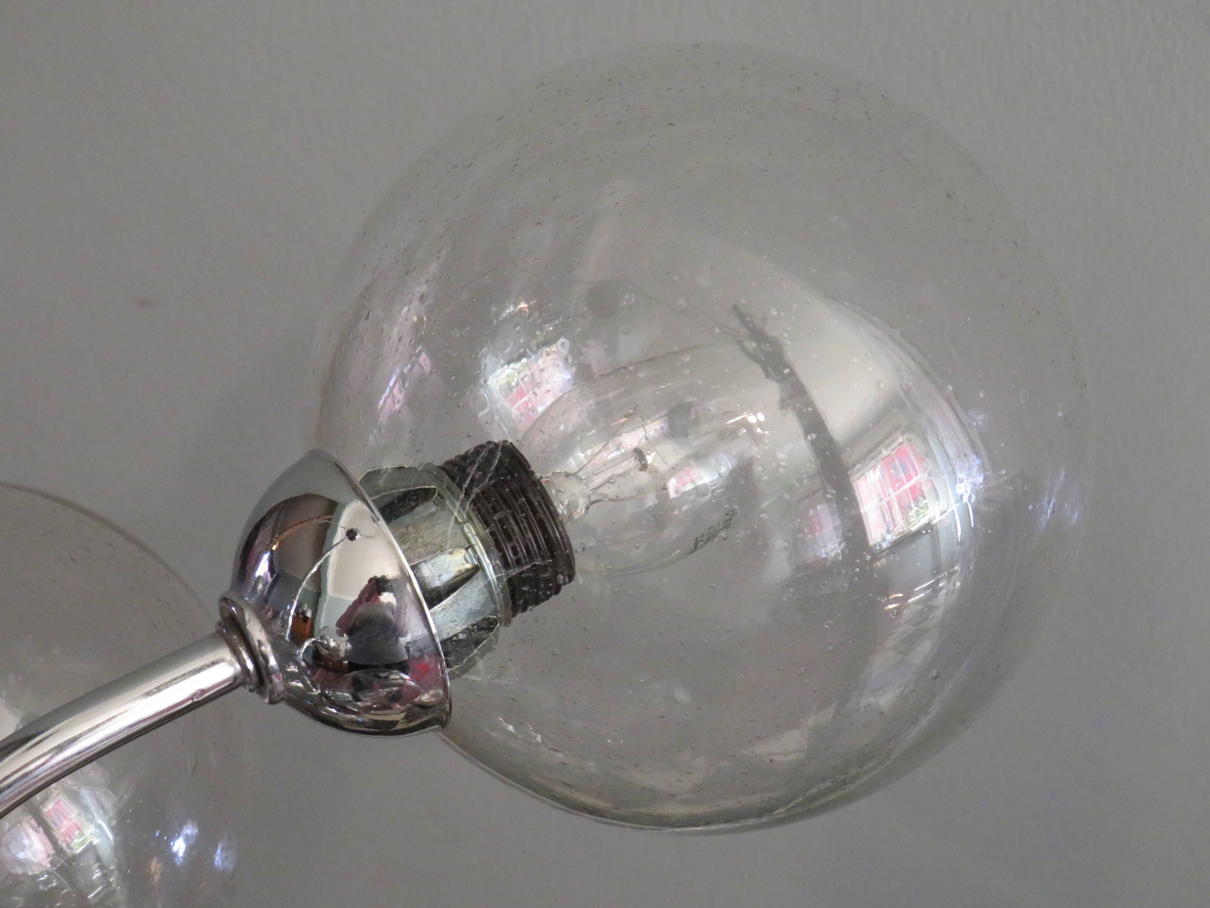 Sputnik chandelier of the 1970s by Massive Belgium