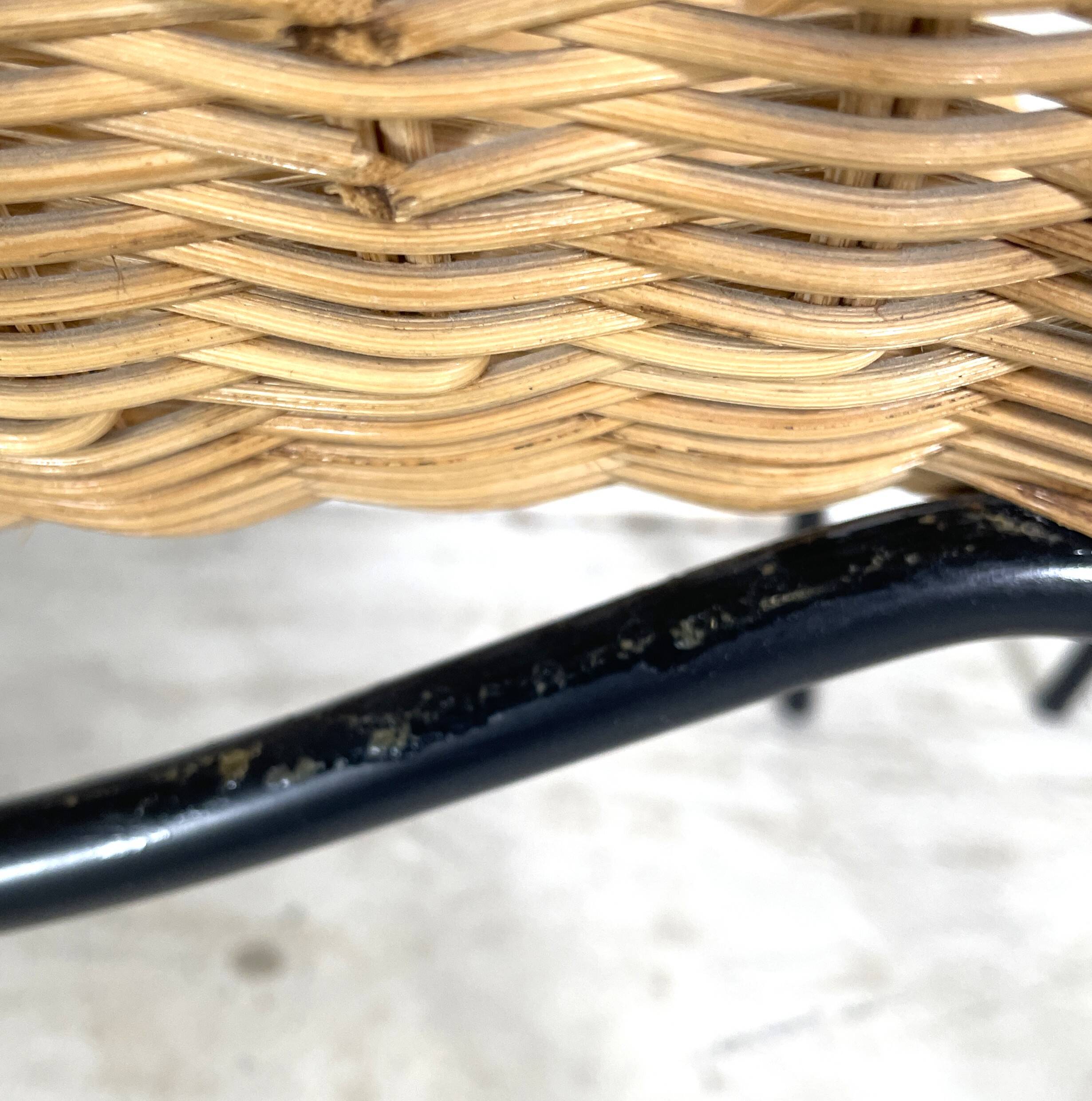 Set of 2 basket chairs, Gian Franco Legler