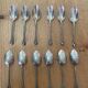 12 silver-plated mocha spoons