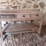 Table îlot établi ancien
