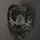 Ornementation de billard en bronze doré visage décor Louis XIV