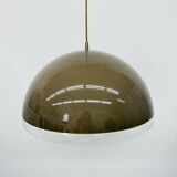 Mushroom hanging lamp brown , 1970s