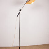 Large tilting luminaire in Steel and Teak Temde Leuchten 1960.