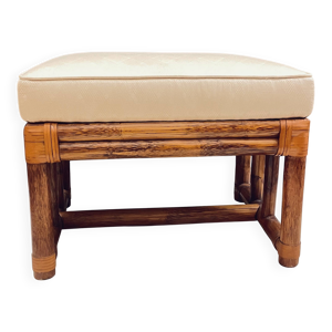 Ottoman bambou vintage