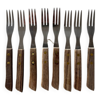 Fourchettes vintage bois inox japon