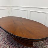 English Globe Wernicke Style Art Deco Conference Table