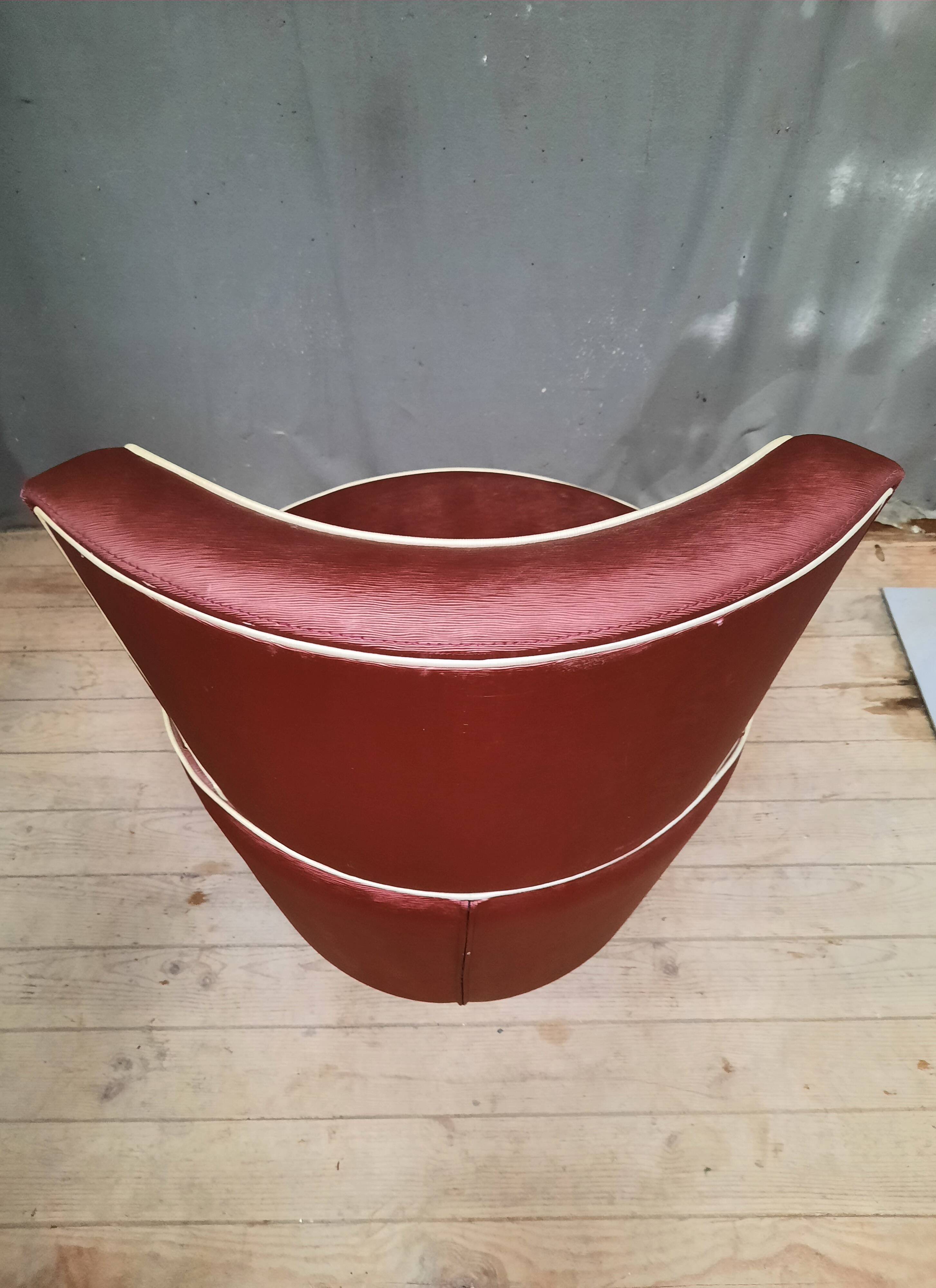 Vintage red armchair