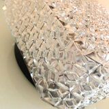 Plafonnier carré en verre pointes de diamants par RZB Leuchten, années 60-70