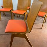 Set of 8 Scandinavian chairs