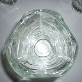 Art-deco triangular high vase