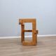 1980s Steltman Chair larch wood by Gerrit Rietveld