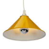 Yellow Cone Space Age Pendant Lamp